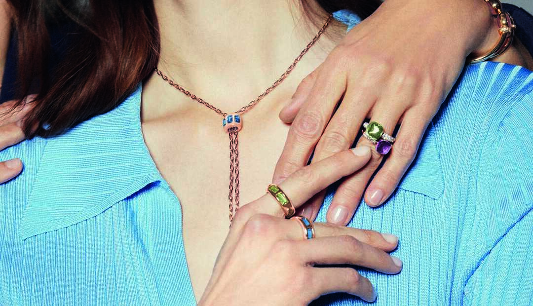 Colour blazes in Iconica's distinctive designs that honour milan's rich heritage of jewellery making