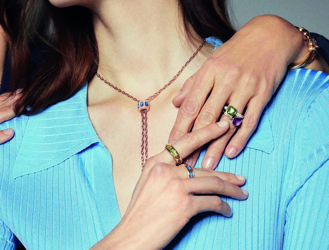 Colour blazes in Iconica's distinctive designs that honour milan's rich heritage of jewellery making