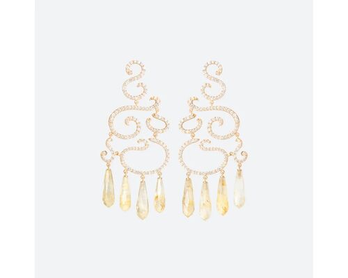 Boucles D'Oreilles Love Bands Chandelier