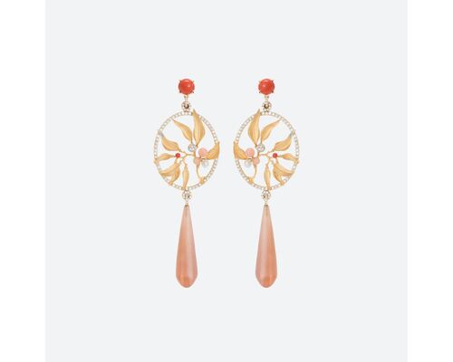 Leaves Dream Catcher Earrings