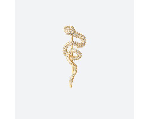 Snake's Ear Clip Pave