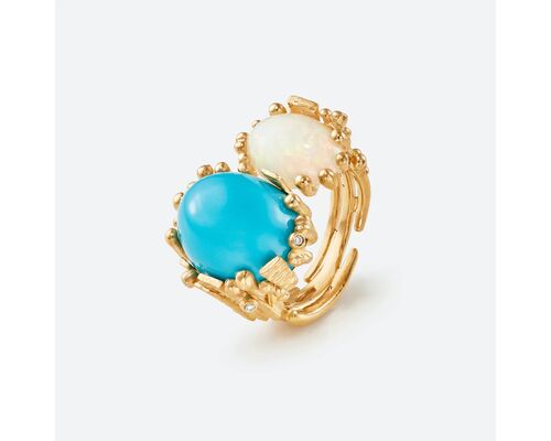 Bague Boho Double