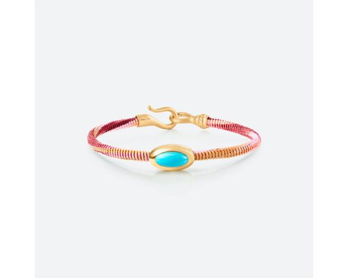 Bracelet Life Avec Turquoise 4,5 Mm