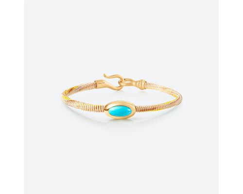 Bracelet Life Avec Turquoise 4,5 Mm