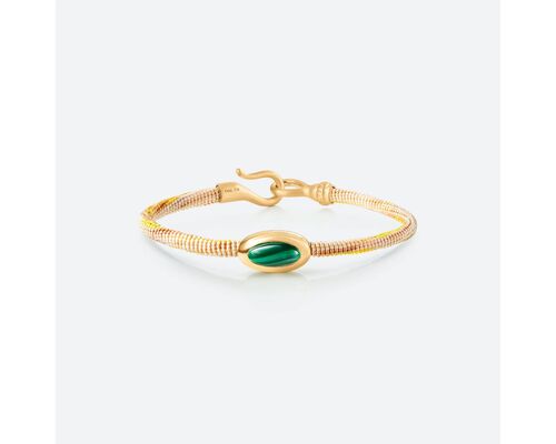 Bracelet Life Avec Malachite 4,5 Mm