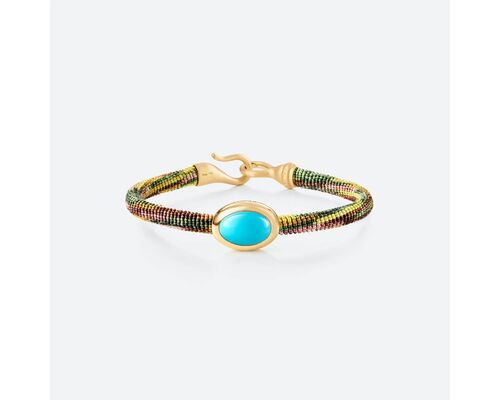 Bracelet Life Avec Turquoise 6 Mm