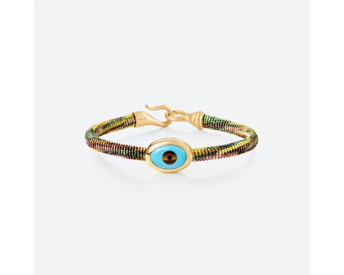 Life Bracelet with Evil Eye 6mm