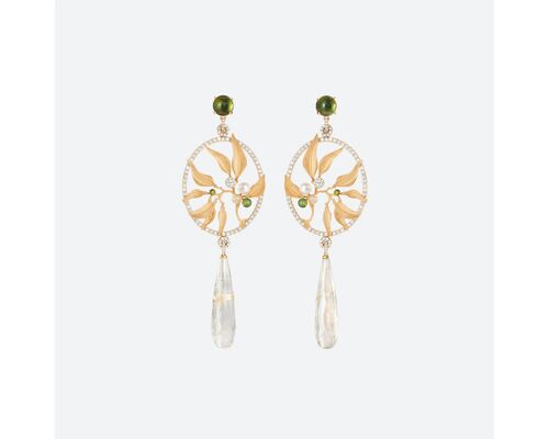 Leaves Dream Catcher Earrings