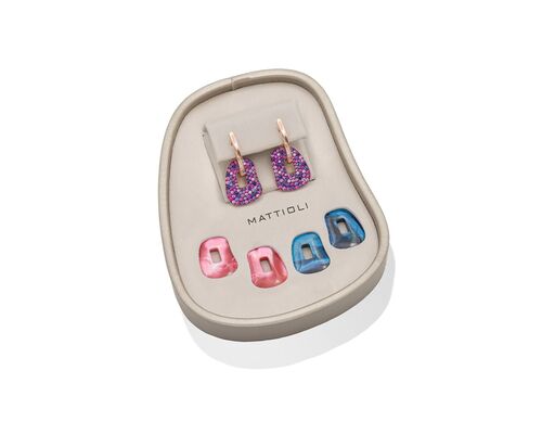 Petites Boucles d'oreilles Arlecchino Puzzle