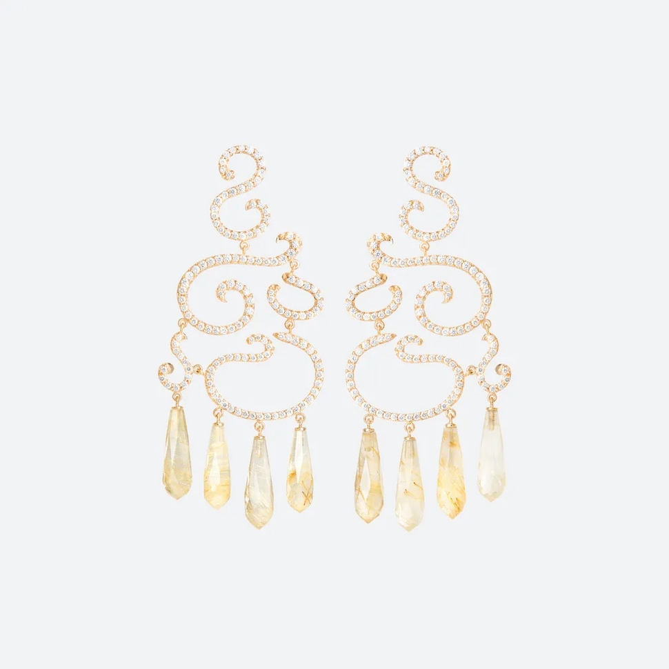 Love Bands Chandelier Earrings