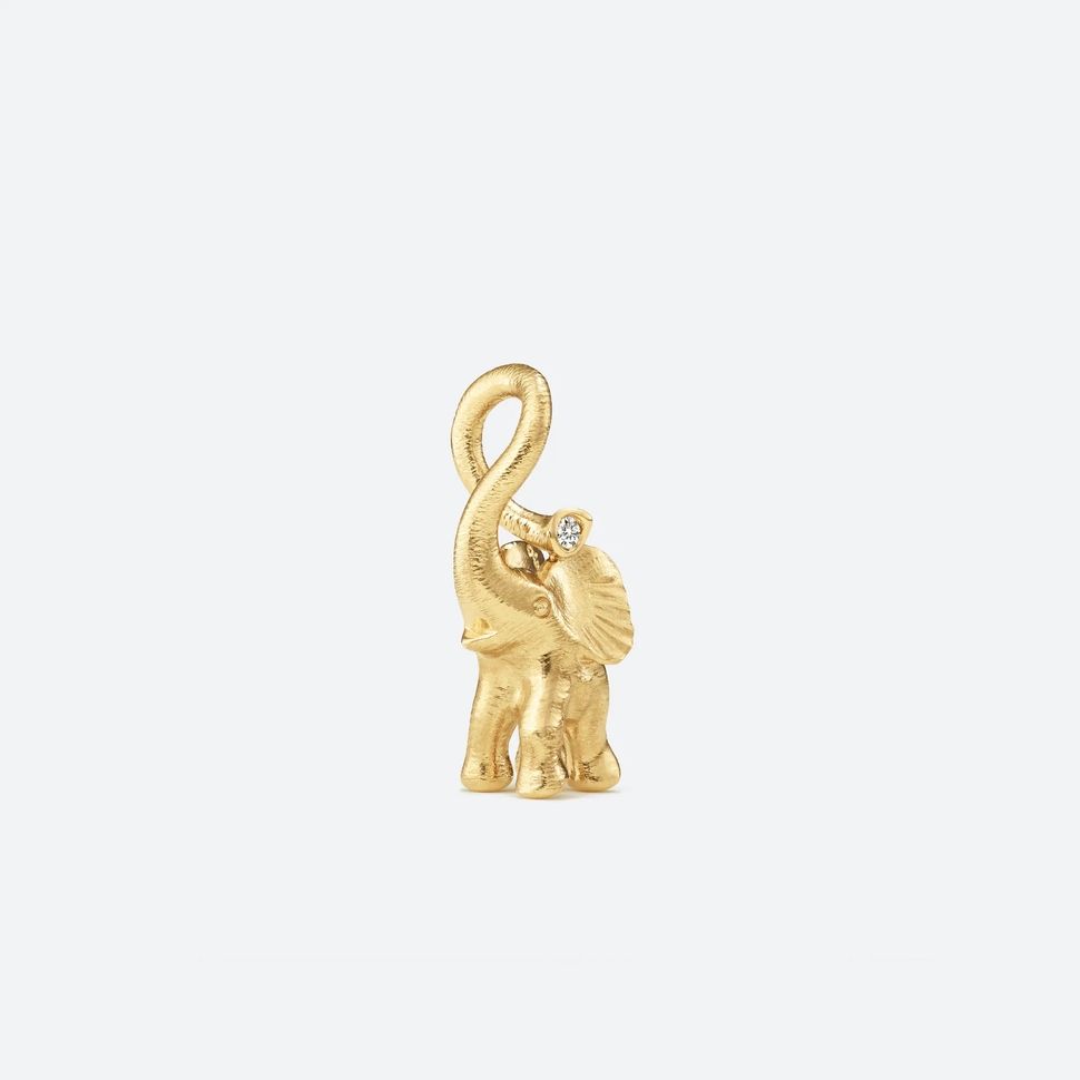 Elephant Charm with Cord