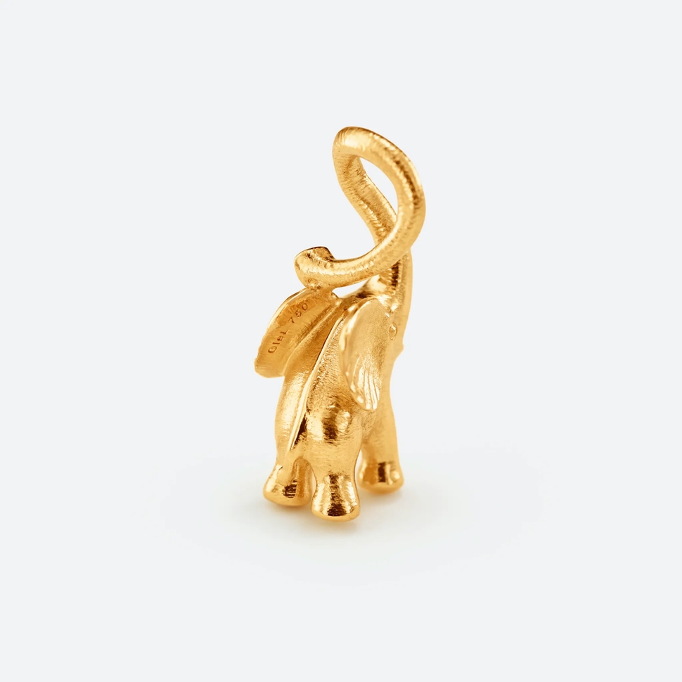 Elephant Charm with Cord
