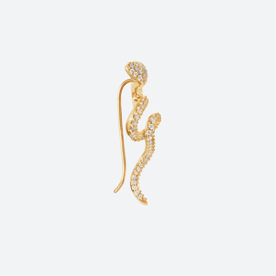 Bijou d'oreille Snakes Pavé