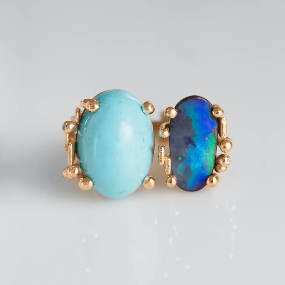 Bague Boho Double