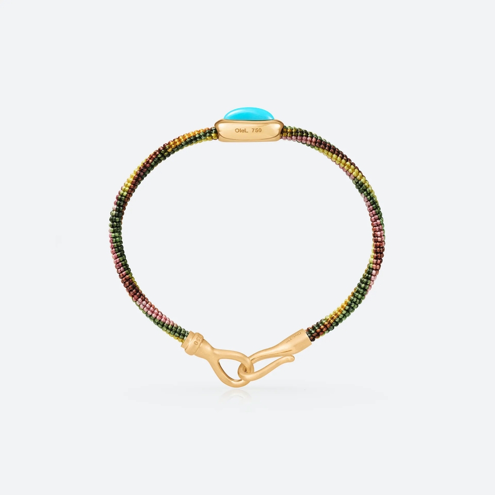 Bracelet Life Avec Turquoise 4,5 Mm