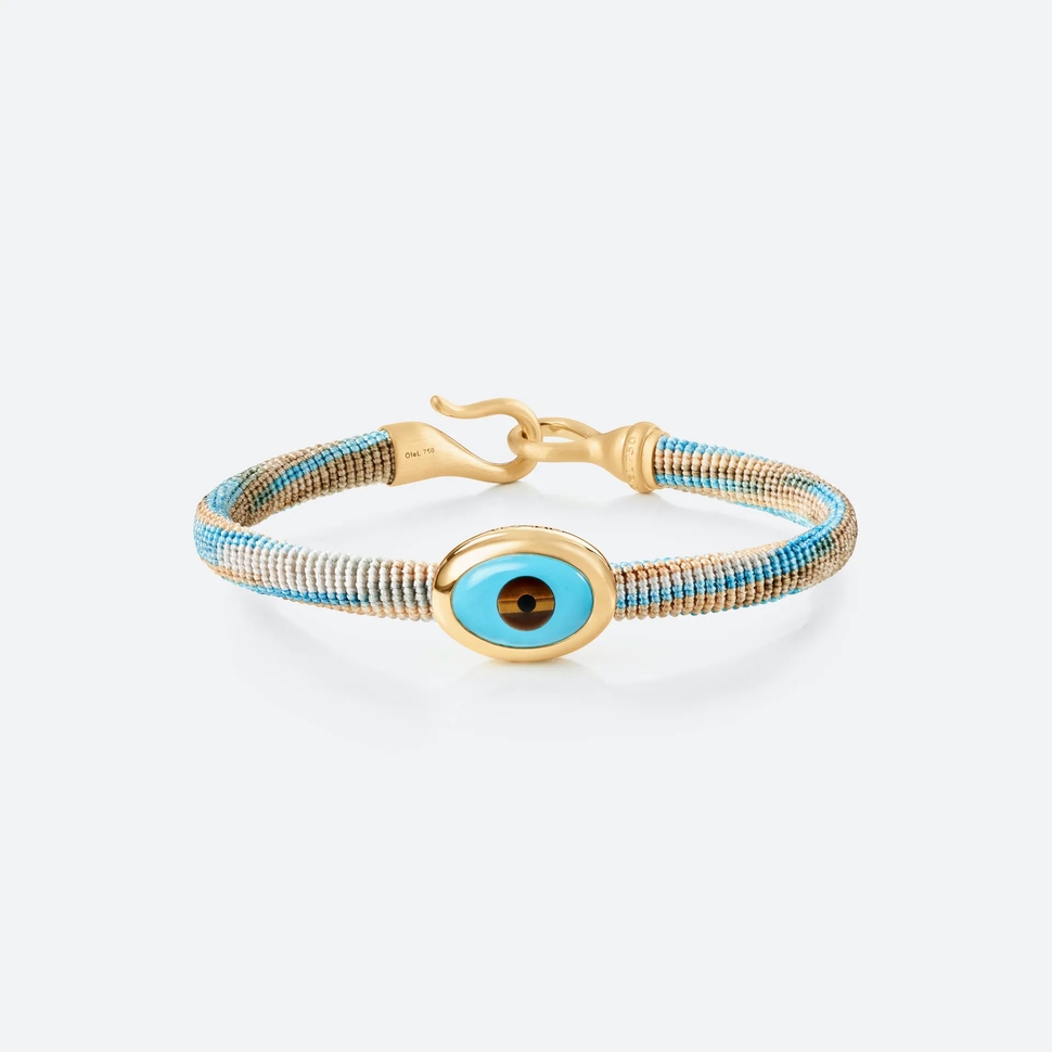 Life Bracelet with Evil Eye 6mm