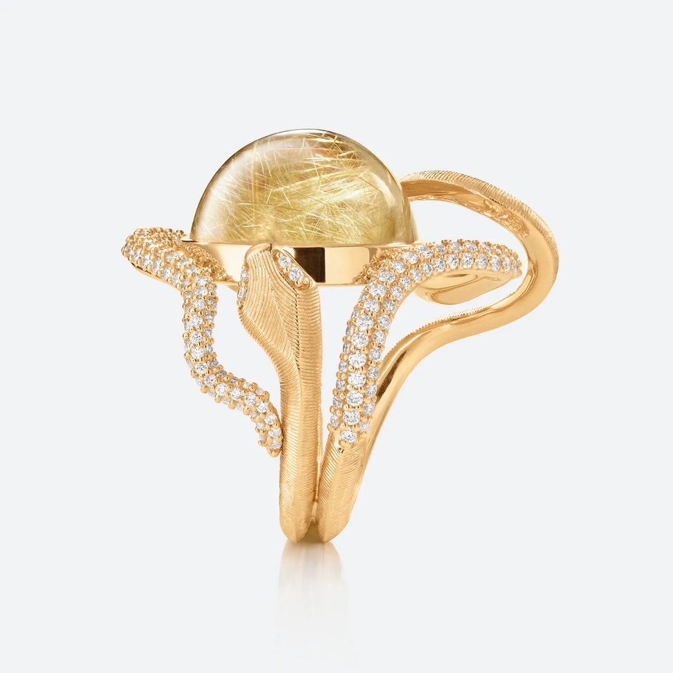 Bague Pavé Snakes 