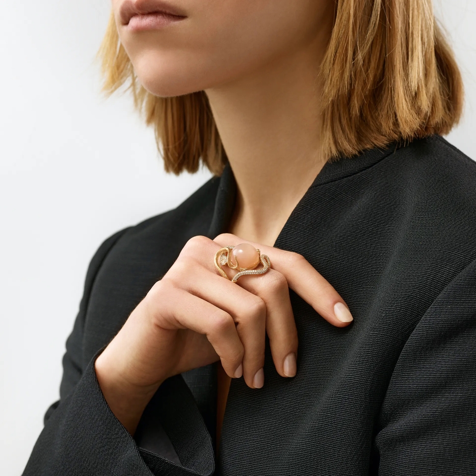 Bague Pavé Snakes 