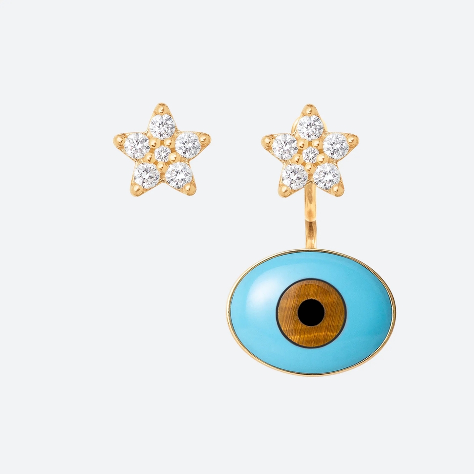 Evil Eyes Earrings Charm