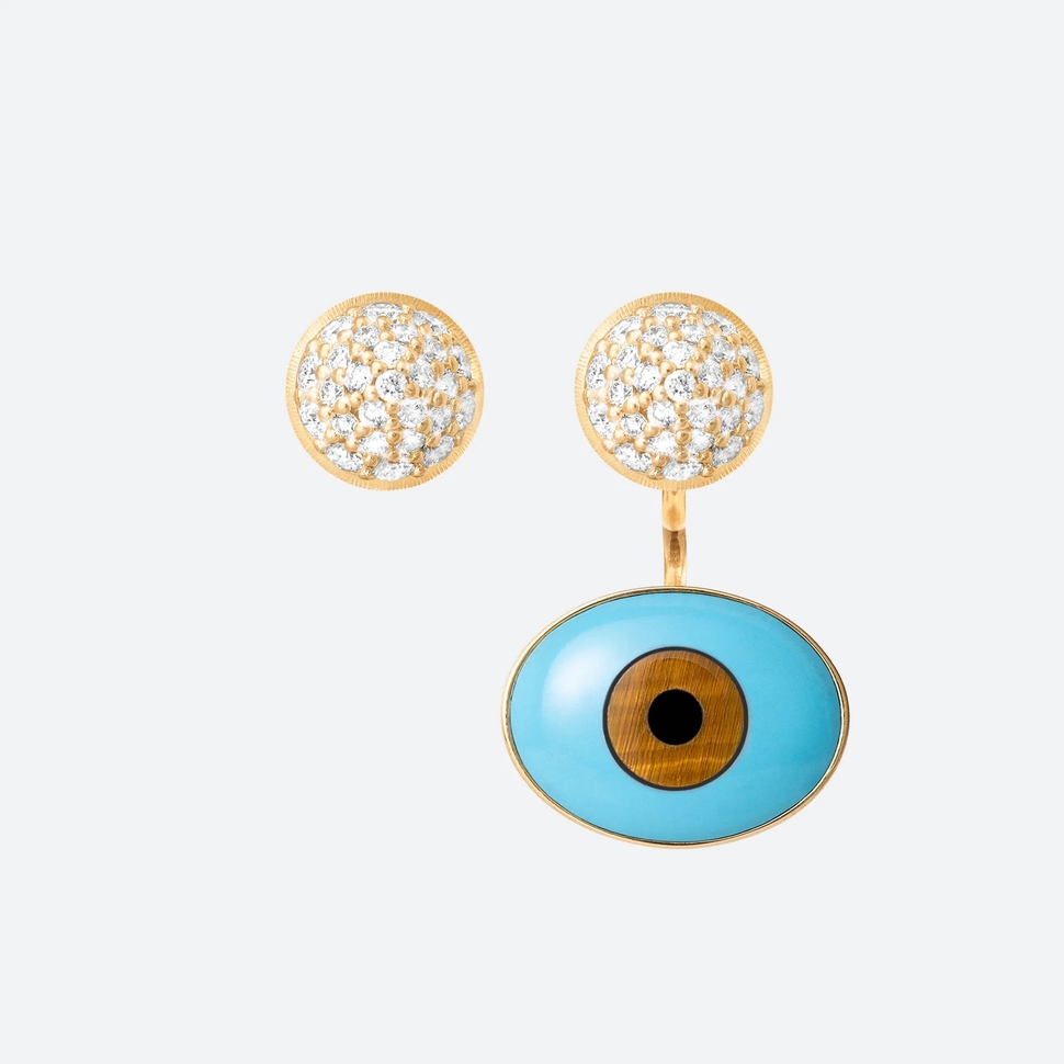 Evil Eyes Earrings Charm