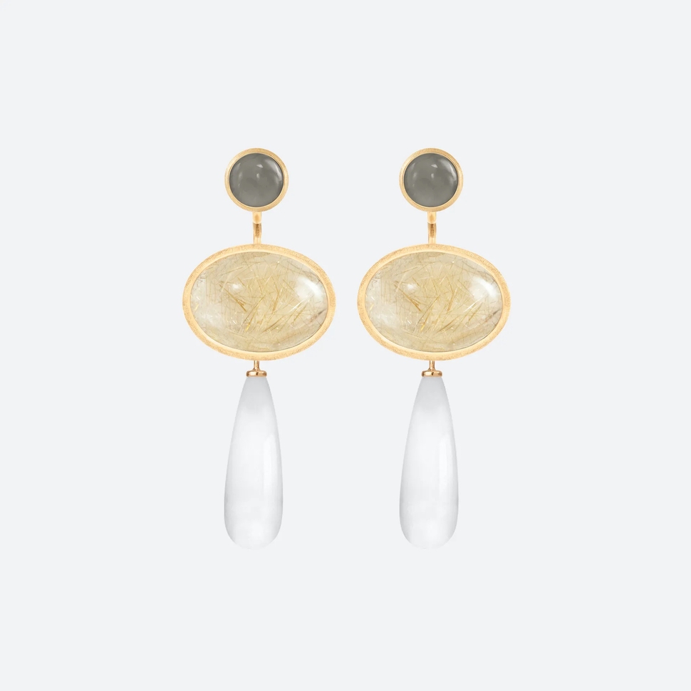 Petits pendants d'oreilles Lotus