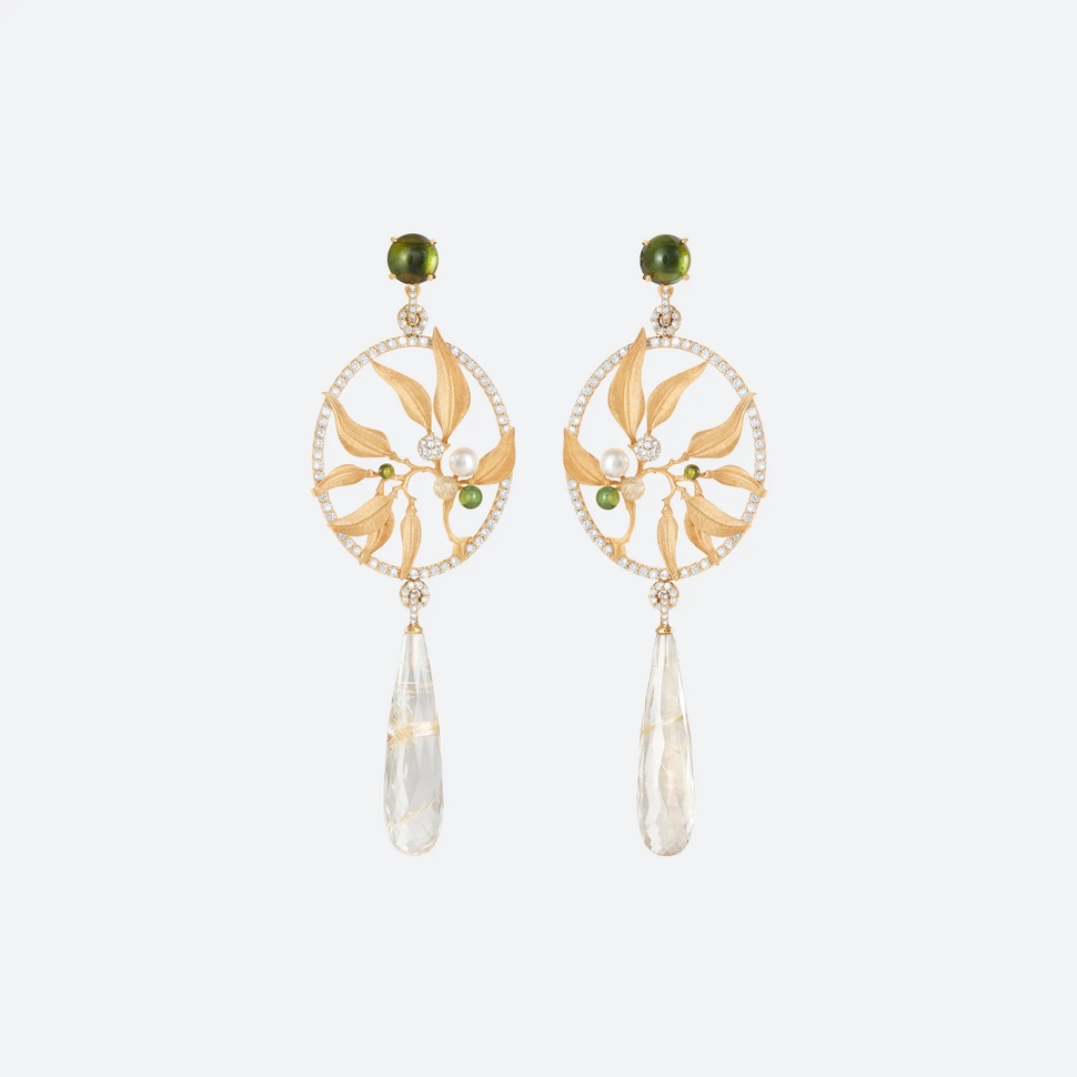 Leaves Dream Catcher Earrings