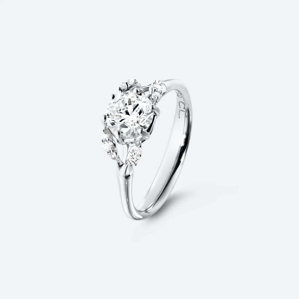 Winter Frost Solitaire Ring