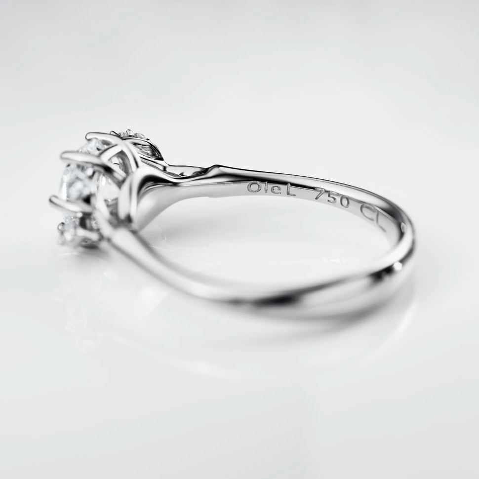 Winter Frost Solitaire Ring