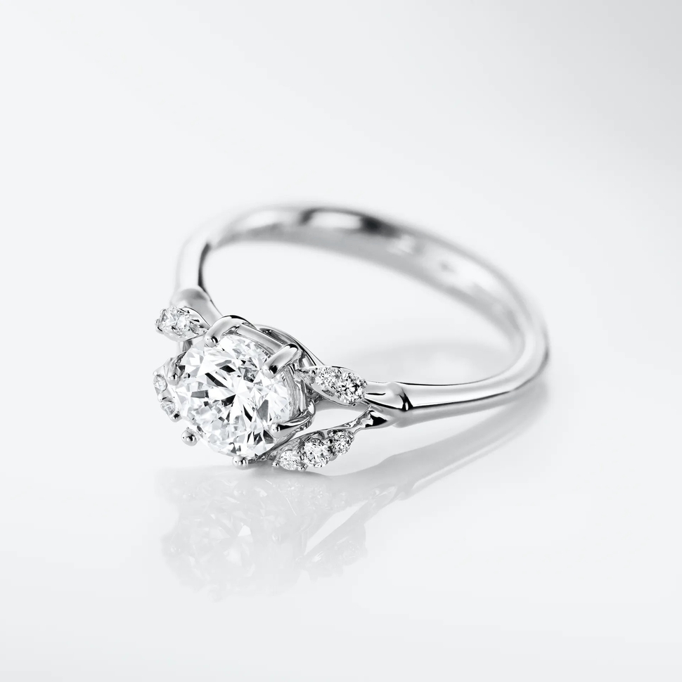 Winter Frost Solitaire Ring