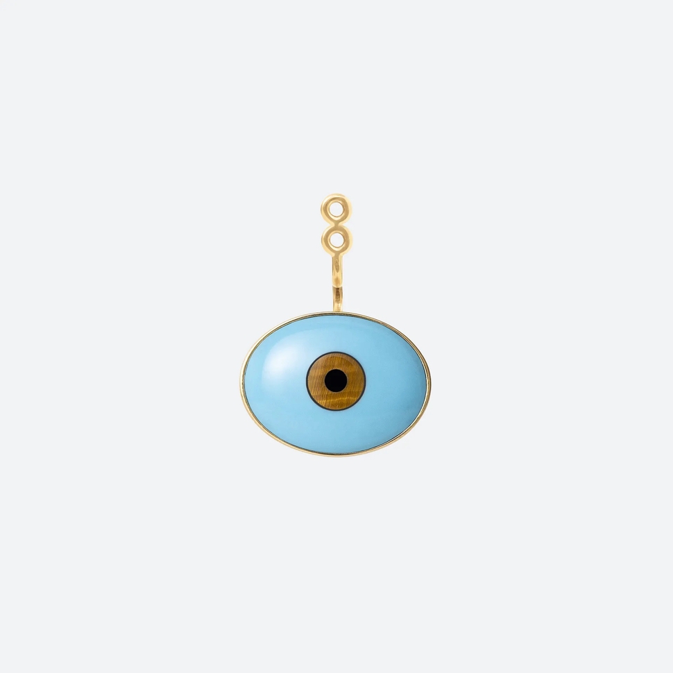 Large Pendentif De Boucle D'Oreille Evil Eye